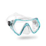 WACOOL Adults Teens Youth Kids Snorkeling Diving Scuba Swim Swimming Mask Anti-Fog Coated Glass Diving Anti-Splash (Kids Lake Blue)