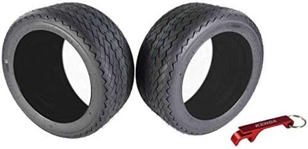 Kenda Hole-N-1 K389 20x9-12 Tubeless Golf Cart Turf Tire with 4-Ply Rating with Keychain Hole in one 20/9/12 – 2 Pack