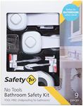 Safety 1st Room Solutions: No-Tools Baby Proof Deluxe Bathroom Safety Kit - Includes Locks for Toilet, Cabinet, Drawers, and More