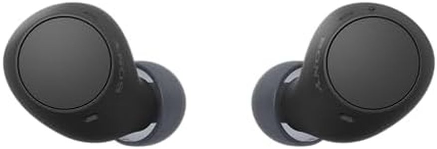 Sony WF-C510 Compact Truly Wireless Earbuds, Black. IPX4 Water/Sweat-Resistant Multipoint- Connect with 2 Devices simultaneously. Up to 11 Hours Music per Charge, 22 Hours with the Charging case