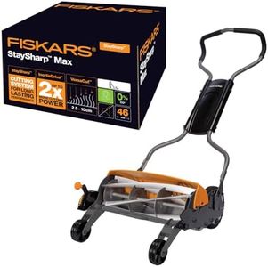 Fiskars StaySharp Max Reel Mower 460mm Push Cylinder Reel Mower 113880, 1000591