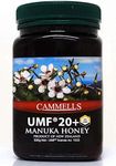 CAMMELLS Raw Manuka Honey UMF 20+ (Ultra Premium), 500gr (1.1lb), product of New Zealand, UMF license # 1033