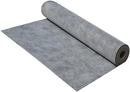 MYOYAY 3.3ft x 98.5ft Waterproof Membrane for Shower 24mils Thick Underlayment Waterproof Polyethylene 323 sq.ft Membrane Polyethylene Fabric Roll for Bathroom, Sauna, Steam Room, Grey