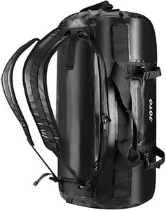 JOTO Water-Resistant Backpack, 60L Deluxe Large Duffle Travel Carry Dry Bag Backpack for Camping Boating Kayaking Fishing Hiking Outdoor Sports Gym -Black