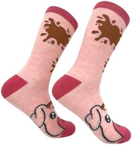 Women's Muddy Pig Socks Funny Cute Farm Animal Novelty Footwear