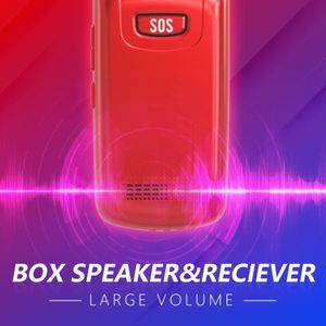 Senior Flip Phone with Big Buttons – Red Mobile for Seniors