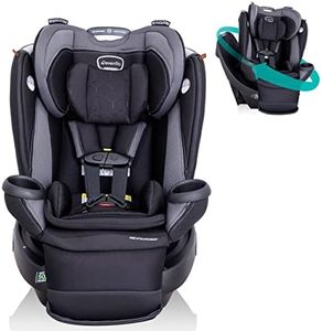 Evenflo Revolve360 Extend Convertible Car Seat with 360 Degree Rotation, Extended Rear-Facing, Forward-Facing, Booster Mode, and Secure Latch Install, Revere Gray