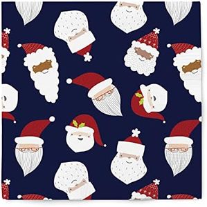 Graphique Cocktail Napkins - Santas - 40-Count, 3-Ply - Restaurant, Bar, Party Paper Napkins, 5" x 5"