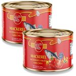 Golden Prize Mackerel in Tomato Sauce with Chili, 200g (Pack of 2)