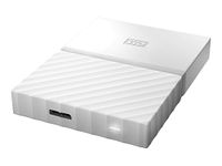 Western Digital 1TB My Passport Portable External Hard Drive-USB 3.0-WDBYNN0010BWT-WESN, White