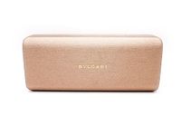 BVLGARI Eyeglass Case, Hard, Baige, with eSHADES Luxury Eyewear Kit