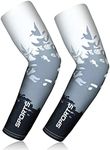 flintronic Men's Cycling Armwarmers, UV Sun Protection Arm Sleeves for Men Women Youth, Arm Compression Sleeves for Driving Cycling Running Golf Football Fitness