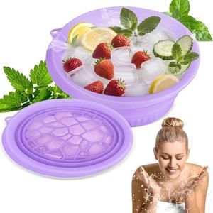 BatHRemedy Ice Bath Tub for Adult for Bathroom, Foldable hot water tub for Home Use with Drainage Hole, Thickened Insulated Ice Bathtub, inflatable hot tub for adults (Purple)