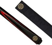 BCE 2 Piece North American Ash Snooker/Pool Cue- 145cm- 9.5mm tip with soft case
