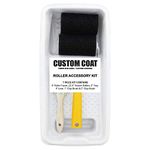 Custom Coat Texture Paint & Bedliner Roller Accessory Application Kit with Chip Brushes, Tray & Roller Frame (Includes 2 roller covers in Kit)