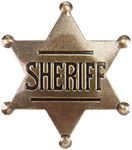 Toy Sheriff Badge for Kids, Metal, 