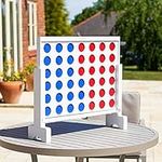 Harrier Giant Connect 4 [JUMBO 85cm Model] | Carry Bag Included | Family Friendly Game - Premium Garden Games