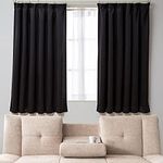 Iris Plaza 99.99% Blackout Curtain, Width 39.4 x Length 47.2 inches (100 x 120 cm), Class 1 Light Blocking, Tassel Included, Firm, Thick, Power Saving & Energy Saving, Insulation/Cold Protection,