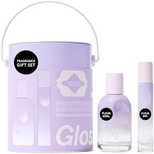 Glossier You Fleur Eau de Parfum Duo Gift Set - Unisex Fresh Floral Perfume, Skin-Scent Enhancer Smells Different on Everyone - Ylang-Ylang, Apricot Skin & Ambrox - 50ml + 8ml Travel Spray