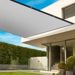 Pergola Shade Cover 8'X10' Outdoor Sun Shade Cloth with Grommets Shade for Patio, Carport, Backyard (Grey Color)