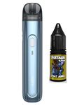 southwest products Aspire Flexus Q Kit Sierra Blue Fast Charging Pod Device for Flexus Q Kit + 1x Pod +1x AF Flexus Mesh Coils 0.6 ohm + 1.2ohm +Free Nightmare Juice 10ml + Exclusive Band No Nicotine