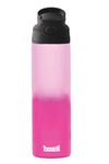 Basil Sipper - Water Bottle for Kids, 560 ml | Stainless Steel Sipper Bottle for Kids | Kids Insulated Bottle | Sipper with Straw & Carry Handle | Kids Water Bottle for Boys & Girls - Pink Blush