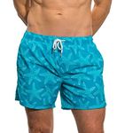 Kiniki Men's Traditional Beach Board Swimming Shorts - Starfish