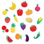 Keboyoe 18Pcs Vegetable Refrigerator Magnets Fruit Fridge Stickers Cute Whiteboard Magnets for Home Kitchen Decoration