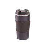 JOYSIP 17oz Stainless Steel Vacuum Insulated Coffee Travel Mug for Ice Drink & Hot Beverage, Double Wall Travel Tumbler Cups with Spill Proof Lid for Men and Women (Brown)