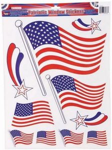 PMU Patriotic American Flag Stickers, American Party 4th of July Stickers, Patriotic USA Party Decorations Stickers for Holidays, Veterans, Election & Independence Day, (10/Pkg) Pkg/1