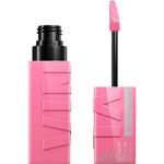 Maybelline New York Lip Colour, Smudge-free, Long Lasting up to 16h, Liquid Lipstick, Shine Finish, SuperStay Vinyl Ink, Upbeat