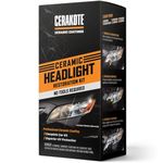 CERAKOTE® Ceramic Headlight Restoration Kit – Guaranteed To Last As Long As You Own Your Vehicle – Brings Headlights back to Like New Condition - 3 Easy Steps - No Power Tools Required