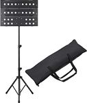 TECHBLAZE Techblae New 3 Fold Notation Stand Orchestral Music Notation Stand For Singers Portable Heavy Book Singing Script Stand With Music Sheet Stand Clip Holder Tripod Base For Notes,Lyrics Stand