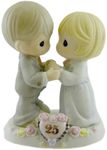 Precious Moments, Our Love Still Sparkles in Your Eyes, 25th Anniversary, Bisque Porcelain Figurine, 115911