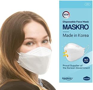 [10Pack] [MASKRO, White] - Ships from Australia, Made in Korea KF94 Face Masks, Comfortable and Breathable KF94 Disposable Face Masks, Individual package