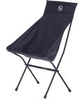 Big Agnes Big Six Camp Chair - High & Wide Camping Chair with Aircraft Aluminum Frame, Black