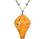 Ocarina 6 Hole Strawfire Triforce Ocarina - Legend of Zelda Ceramic Ocarina (Ocarina 6 Hole -Yellow)