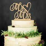 Losuya Mr Mrs Cake Topper Wood Wedding Cake Toppers Aniversary Party Decorations Favors