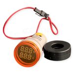 Microtail Direct AC Voltage+Current Meter LED Display Voltmeter-Ammeter Range 600V, 0-100A,(Yellow)