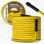 Wurzberge Flexible Garden Hose 100 FT,LIGHTWEIGHT Water Hose Heavy Duty,Non-Expandable 100FT Outdoor Water Hose Flexible Max, Hybrid Garden Hose Solid Swivel Fittings, NO Kink, Leak Proof