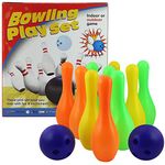 EKTA Kid Bowling Set (Medium) 6 Pins, Multi Color