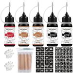 Jagua Gel Temporary Kit For Women Men Kids Supplies Full Kit 3 Colors 5 Bottles Unisex Temp Kit With Stencils For Kids Semi Permanent