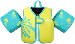 Gogokids Kids Swim Vests, Toddler Floaties with Removable Floats for 20-50 lbs Girls and Boys, Pool Float Jacket with Arm Water Wings for 2-6 Year Old Children