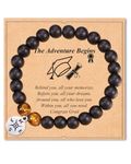 Shelucky Graduation Gifts for Him 2024 Grad Gifts Compass Beads Graduation Bracelets Class of 2024 Inspirational College High School Graduates University Graduation Gifts Jewelry for Men Boys