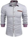 COOFANDY Mens Shirts Long Sleeve Ca