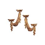 Design Toscano NG30619 St. Louis Draped Sculptural Wall Accent Set, Gold