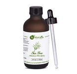 Naturalis Essence Of Nature Tea Tree Essential Oil, For Acne, Pimples, Scars, Skin, Face, Hair Care & Anti-Dandruff - 120Ml