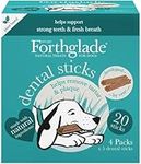 Forthglade Natural Dog Dental Sticks - Plant Based & Grain Free Dental Chews - 20 Sticks (4 x 170g)