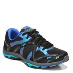 Ryka Women's Influence Cross Trainer, Black/Blue Multi, 8