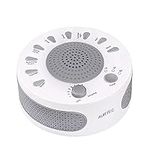 Sleep White Noise Machine, 9 Soothing Natural Sounds Therapy for Insomnia, Sleeping Trouble, Seniors, Office Break etc.Rest Easily with Timer Options, USB or Battery Powered-White